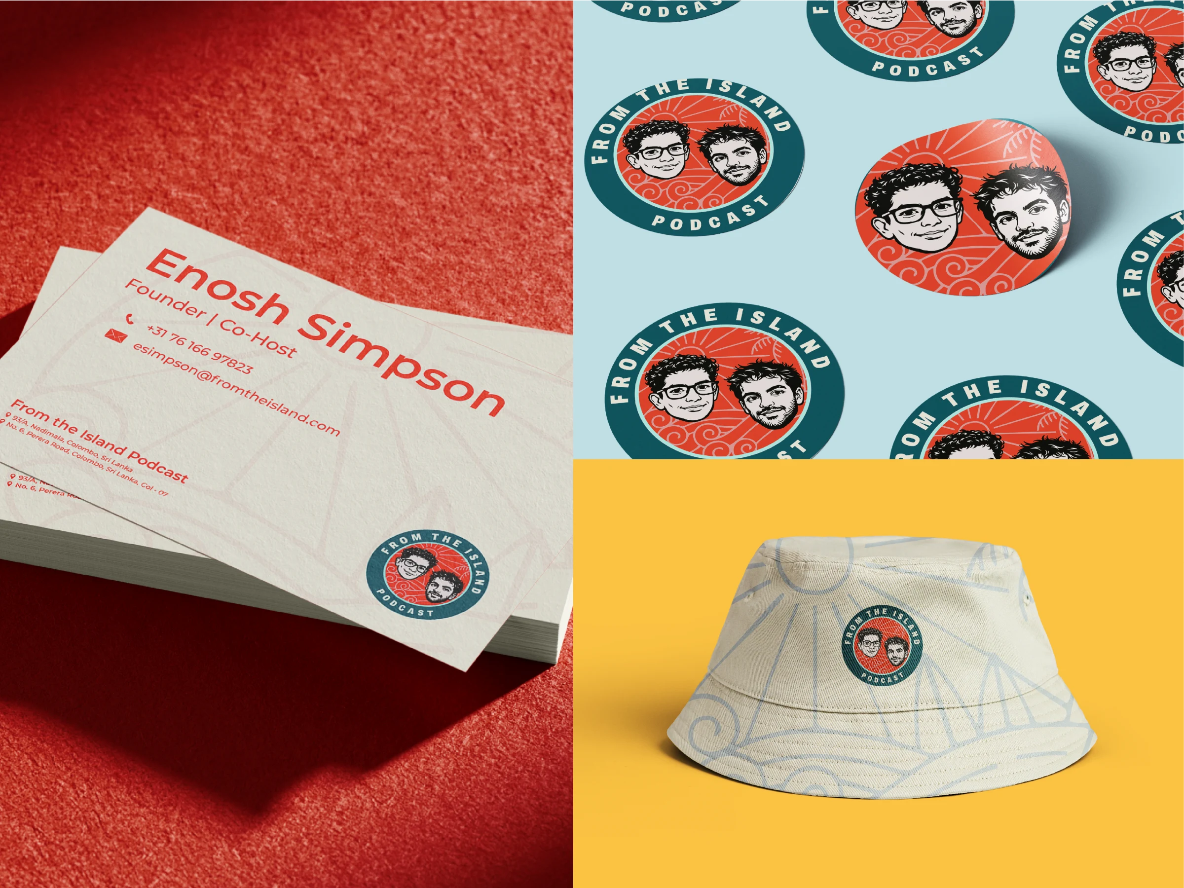 From The Island brand applications and merchandise
