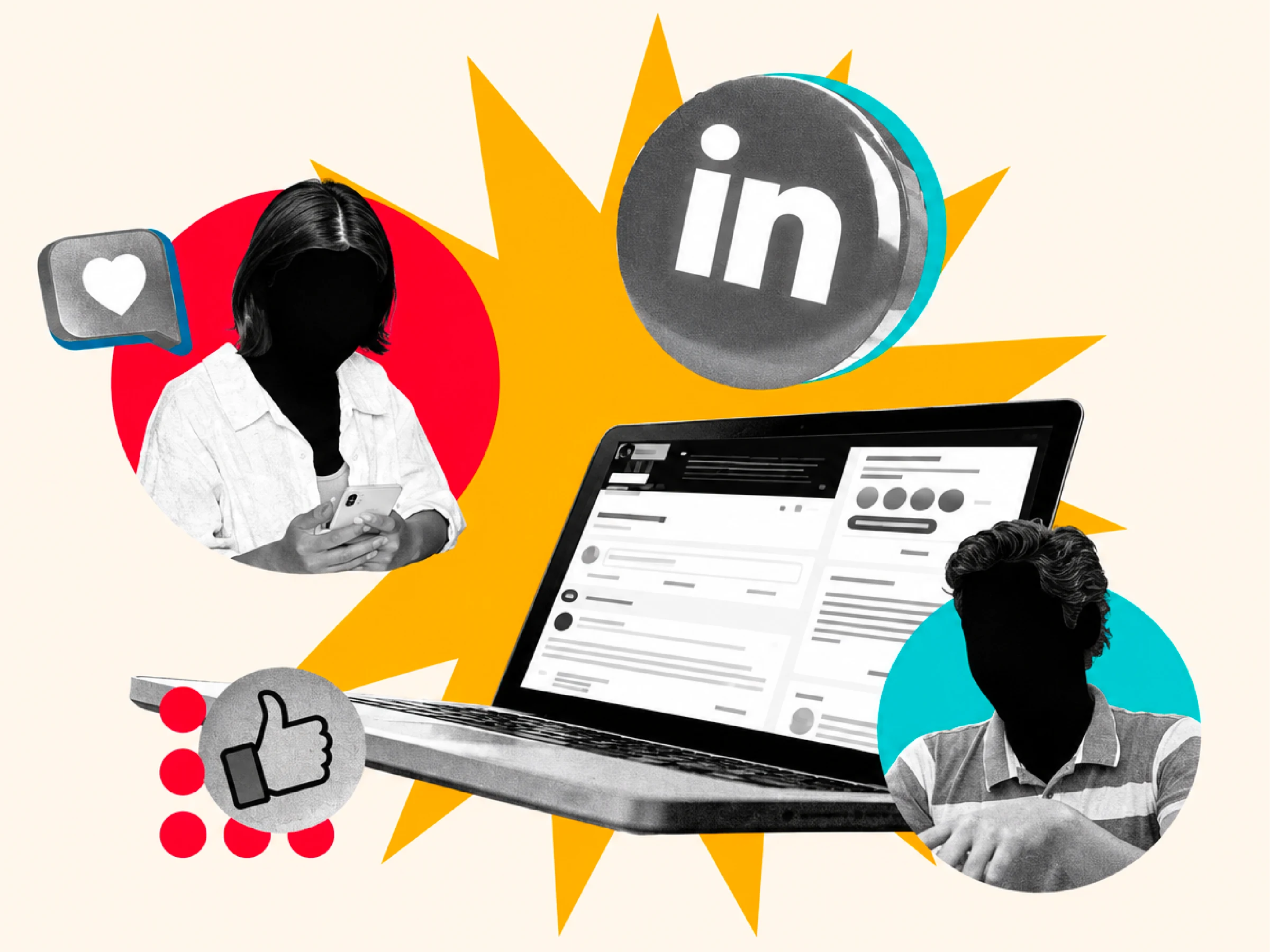Personal branding and social content illustration